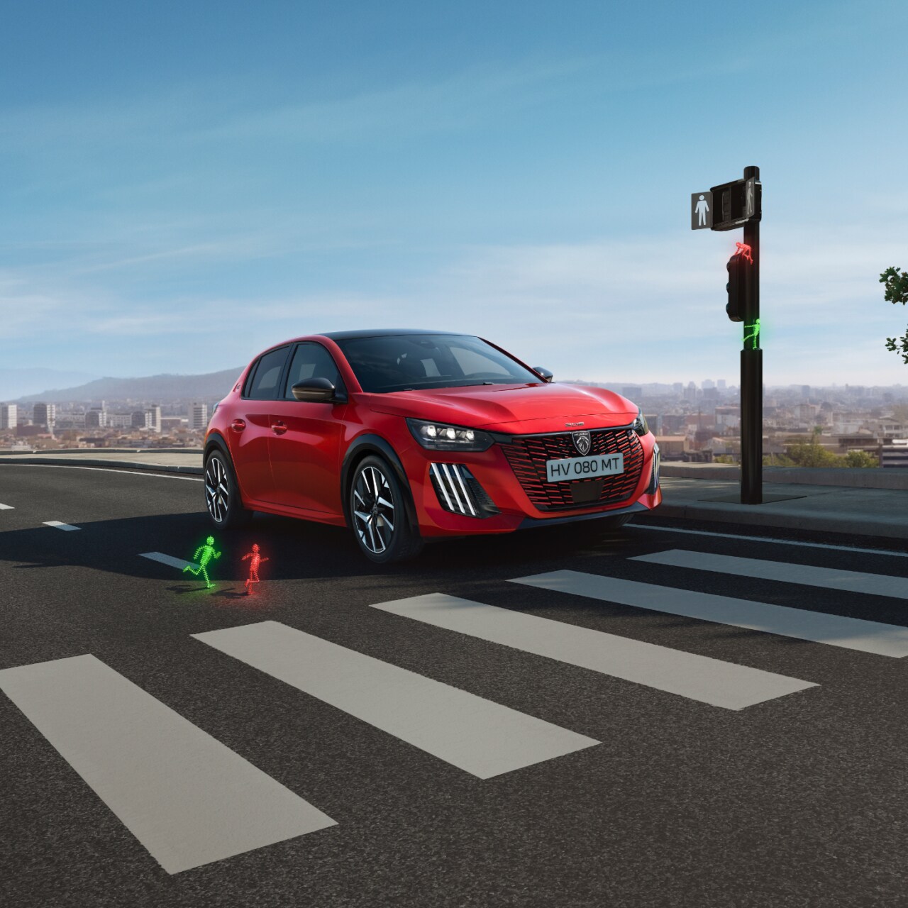 PEUGEOT E-208 schuin van voor