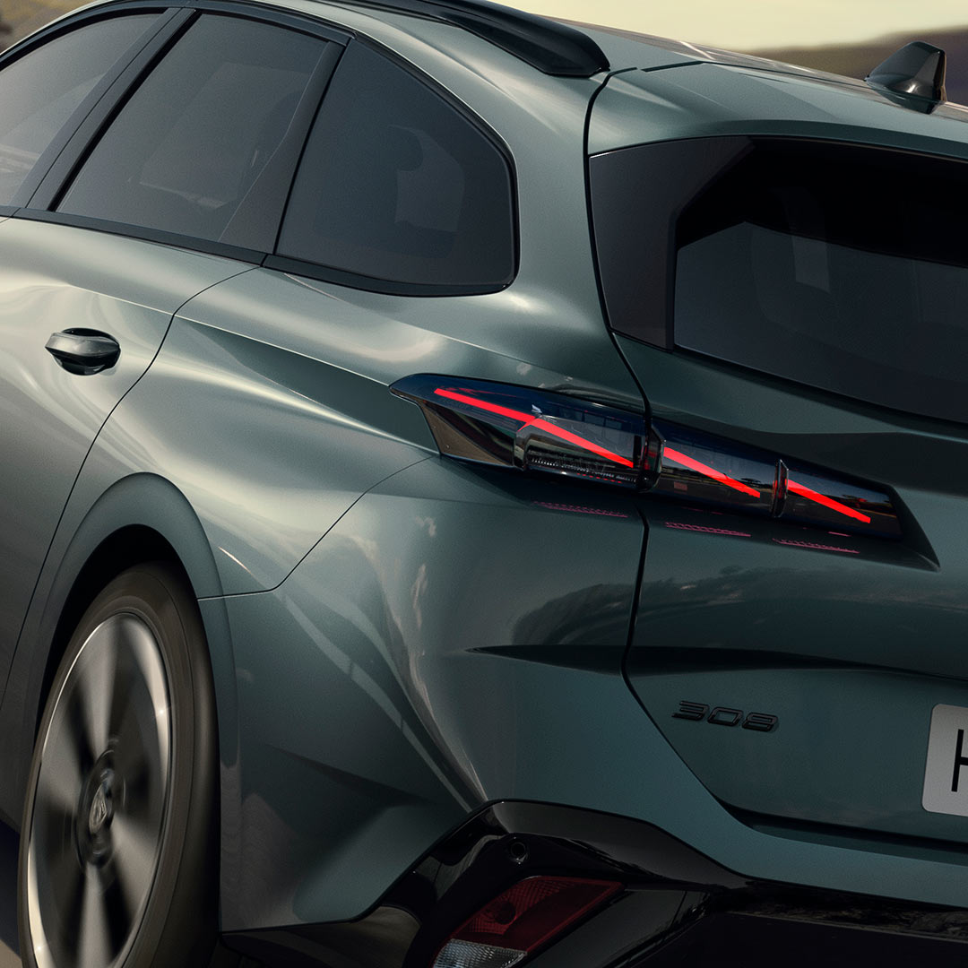 Nieuwe PEUGEOT 308 SW achterzijde