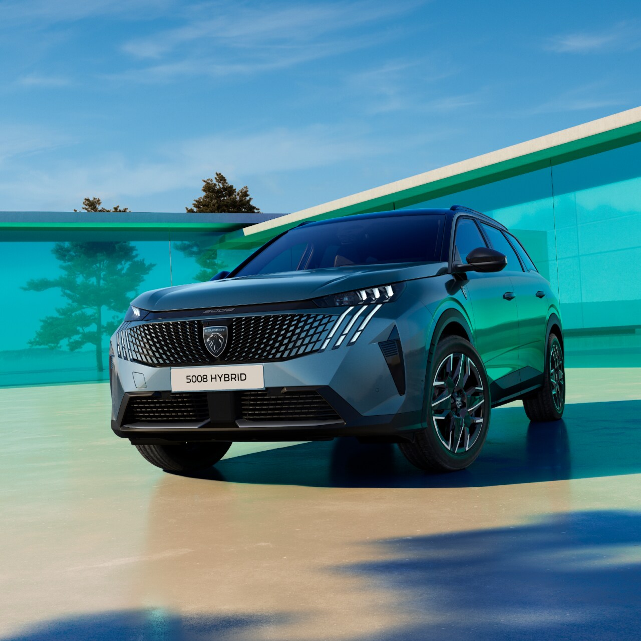 PEUGEOT 5008 Hybrid schuin van voor