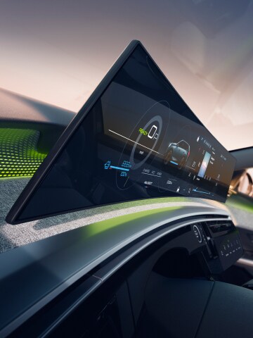 PEUGEOT E-5008 panoramisch zwevend display